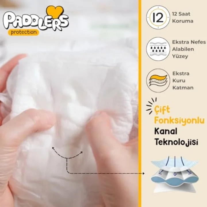 Protection Bebek Bezi 4 Numara Maxi (7-14 Kg) 44 Adet – Jumbo Paket, Maksimum Koruma