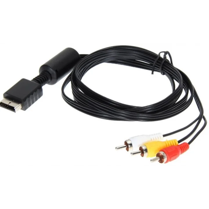 Ps2 Av Lcd Tv 3Rca Scart Lale Bağlantı Kablosu (Hdmi Kablo Değildir)