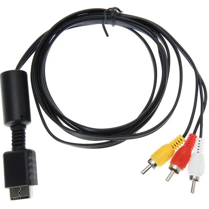 Ps2 Av Lcd Tv 3Rca Scart Lale Bağlantı Kablosu (Hdmi Kablo Değildir)