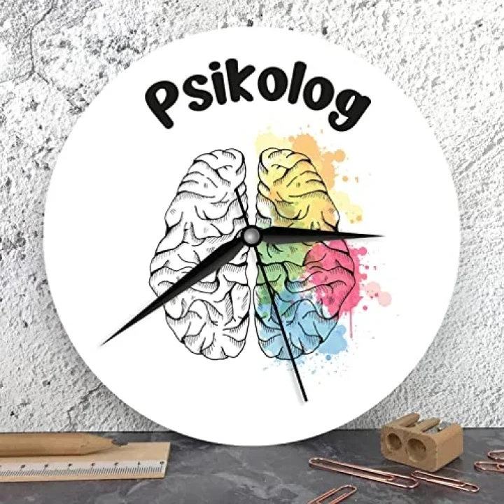 Psikoloğa Hediye Ahşap Duvar Saati