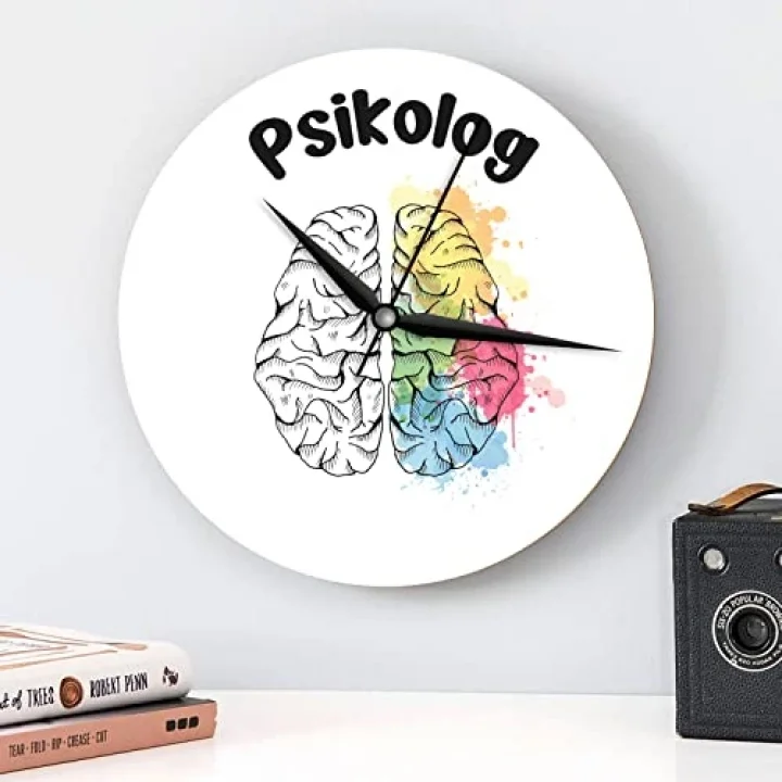 Psikoloğa Hediye Ahşap Duvar Saati