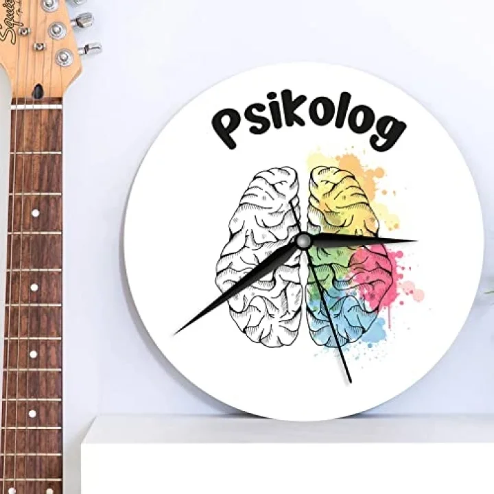 Psikoloğa Hediye Ahşap Duvar Saati