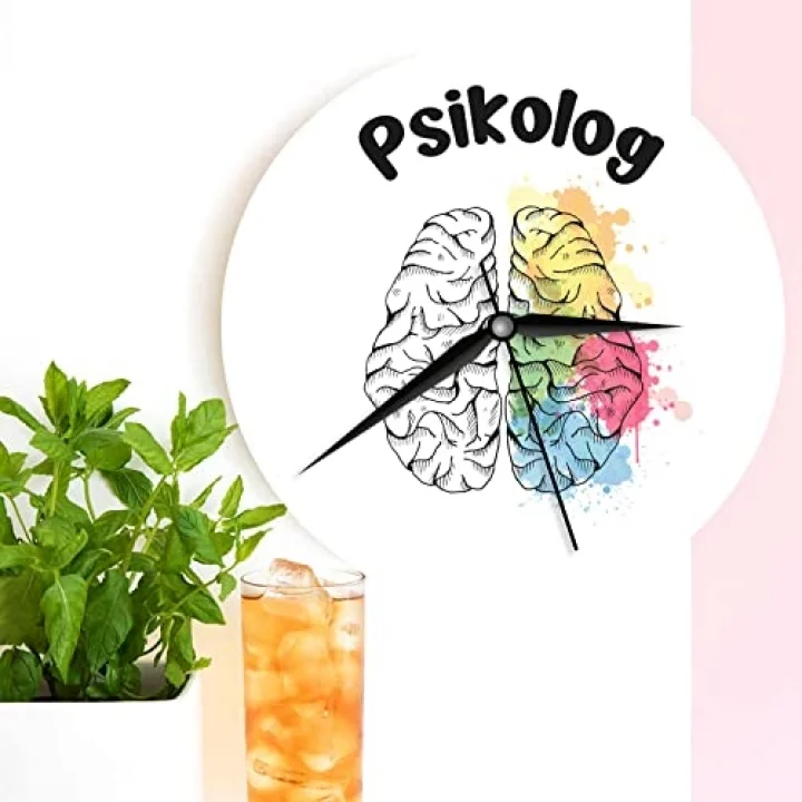 Psikoloğa Hediye Ahşap Duvar Saati