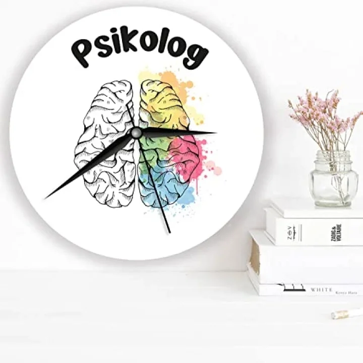 Psikoloğa Hediye Ahşap Duvar Saati