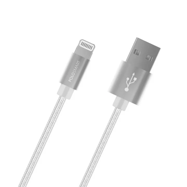 PSM06 1 Metre Beyaz Lightning Hızlı Şarj Kablosu,Beyaz