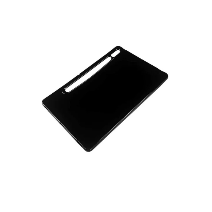 PSR aksesuar Siyah Kılıf Tablet Süper Silikon Galaxy Tab S7 T870 ile uyumlu