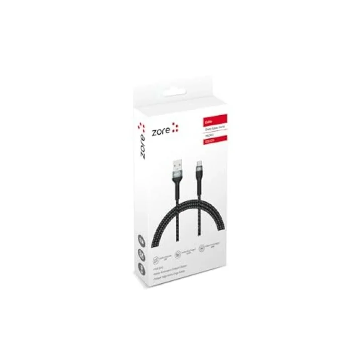 PSR aksesuar Siyah Siyah Shira Serisi Micro Usb Kablo 1 Metre- ile uyumlu
