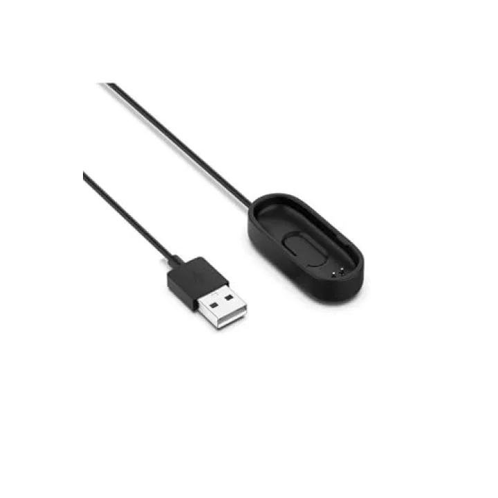 PSR aksesuar Siyah Siyah Xiaomi Mi Band 4 Usb Şarj Kablosu- ile uyumlu