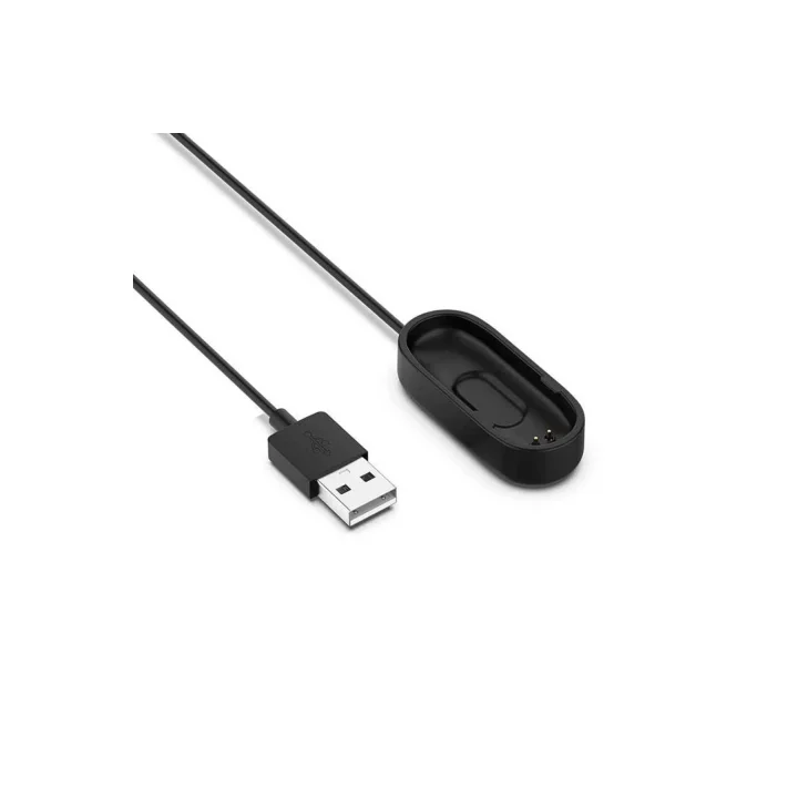 PSR aksesuar Siyah Siyah Xiaomi Mi Band 4 Usb Şarj Kablosu- ile uyumlu