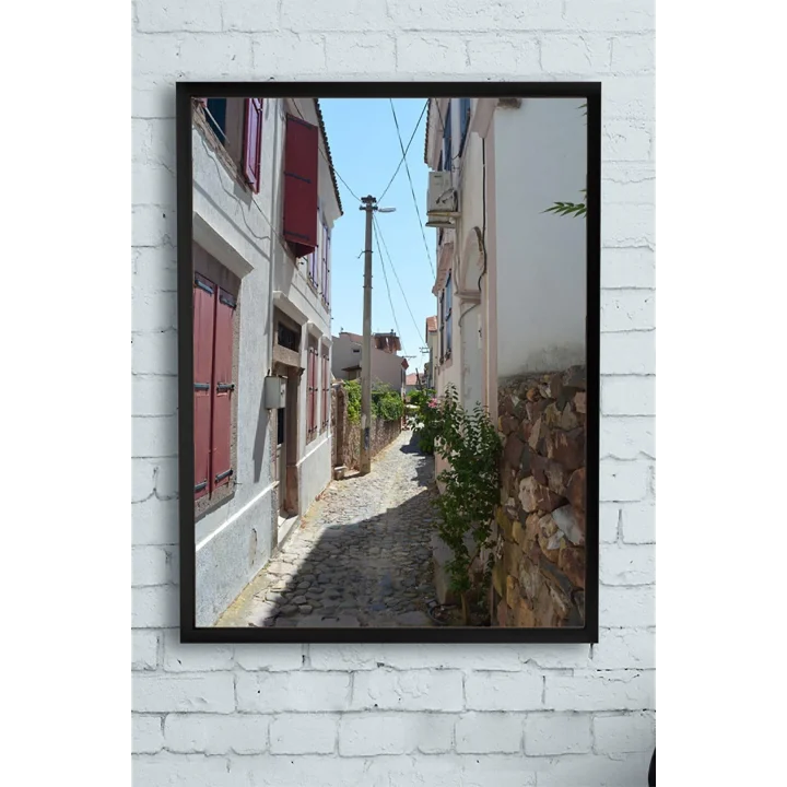 (pster10002) Ayvalık Manzara Çerçeveli Tablo (50x70cm)