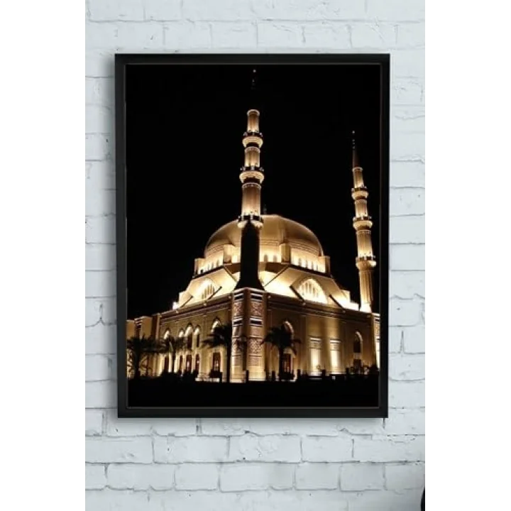 (pster10357) Camii Kutsal Mekan Çerçeveli Tablo 2 (40x50cm)