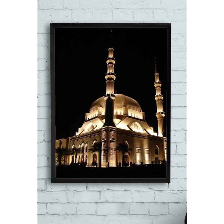 (pster10357) Camii Kutsal Mekan Çerçeveli Tablo 2 (40x50cm)