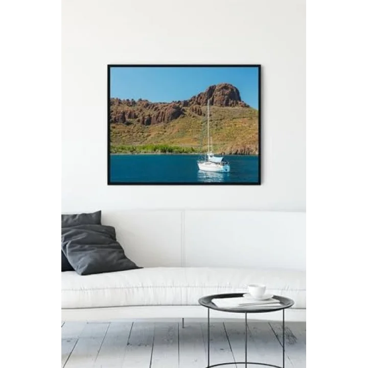 (pster10602) Datça Manzara Çerçeveli Tablo (21x30cm)