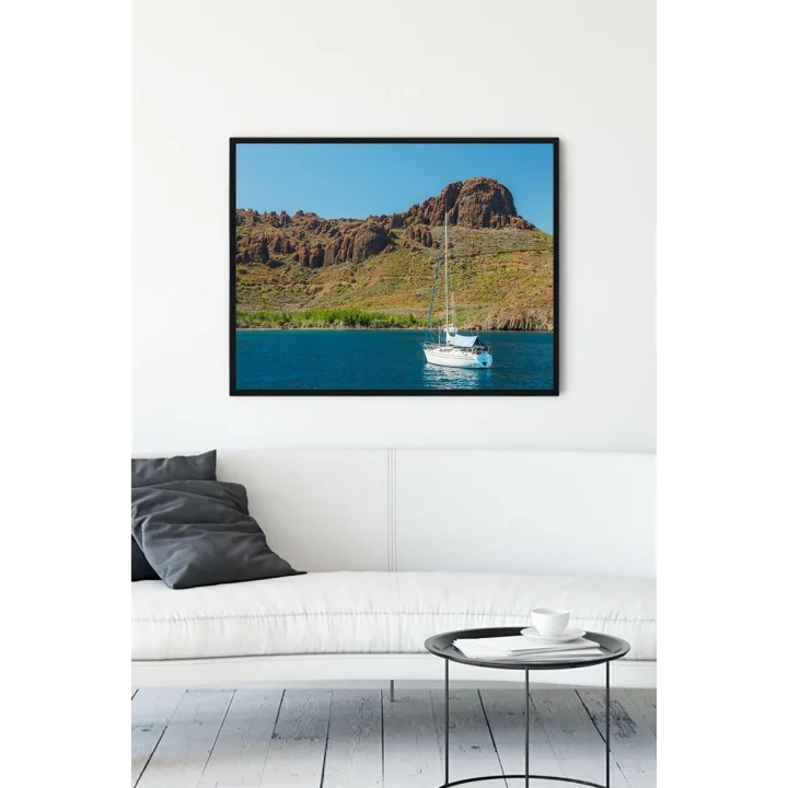 (pster10602) Datça Manzara Çerçeveli Tablo (21x30cm)