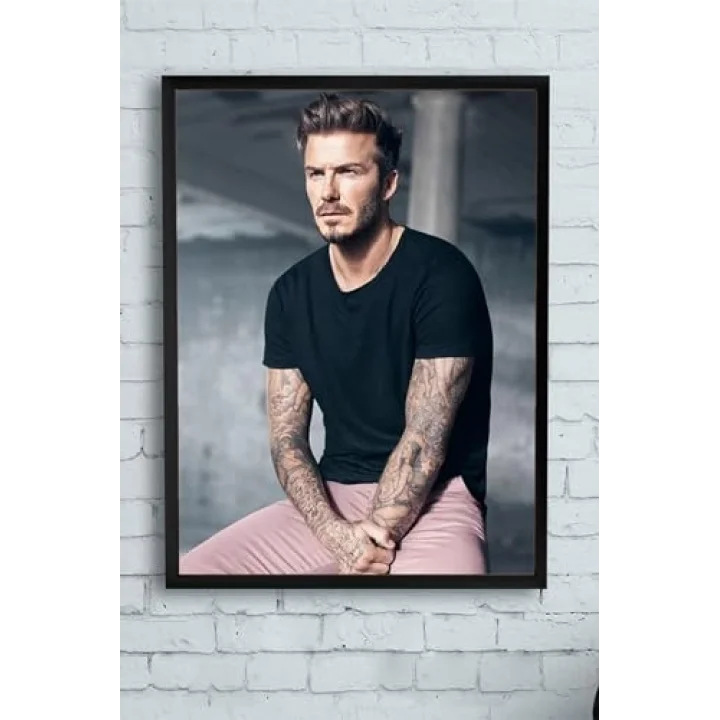 (pster10608) David Beckham Çerçeveli Tablo 2 (40x50cm)