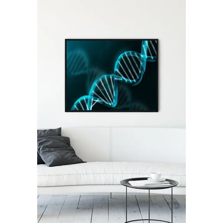 (pster10713) Dna Bilimsel Çerçeveli Tablo (30 X 40cm)