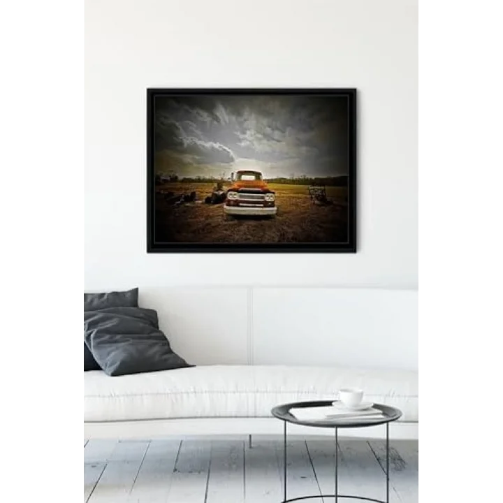 (pster10719) Dodge Araba Çerçeveli Tablo (50x70cm)