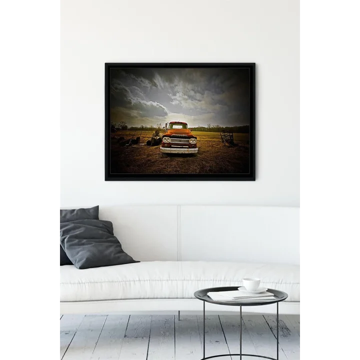 (pster10719) Dodge Araba Çerçeveli Tablo (50x70cm)