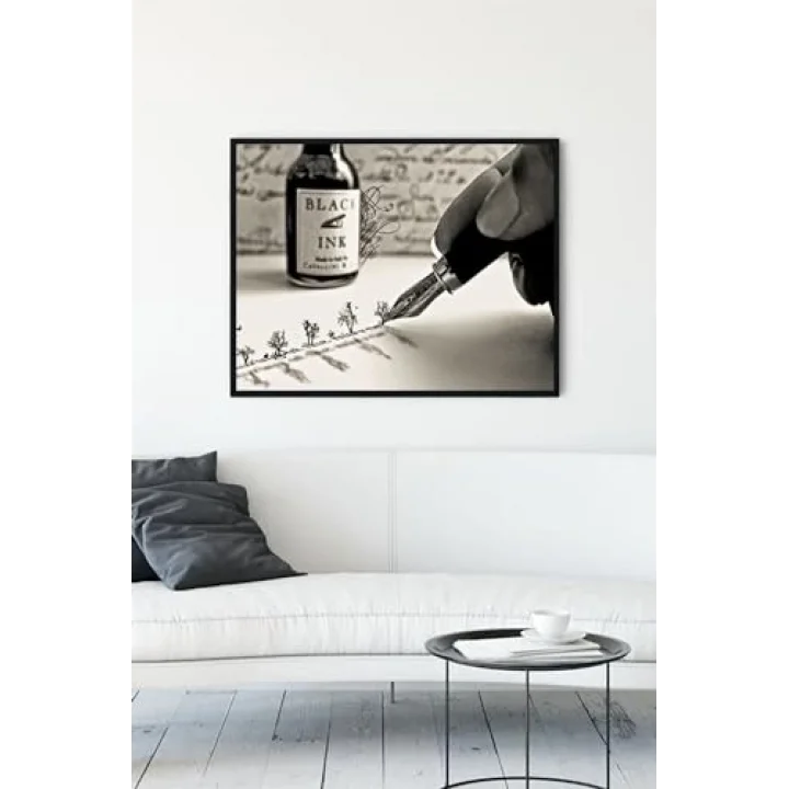 (pster10862) El Yazısı Çerçeveli Tablo (40x50cm)