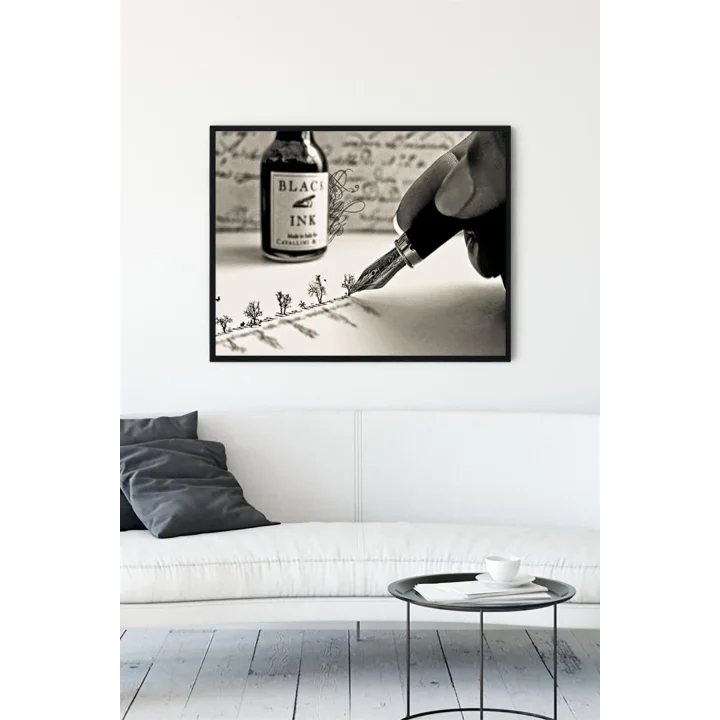 (pster10862) El Yazısı Çerçeveli Tablo (40x50cm)