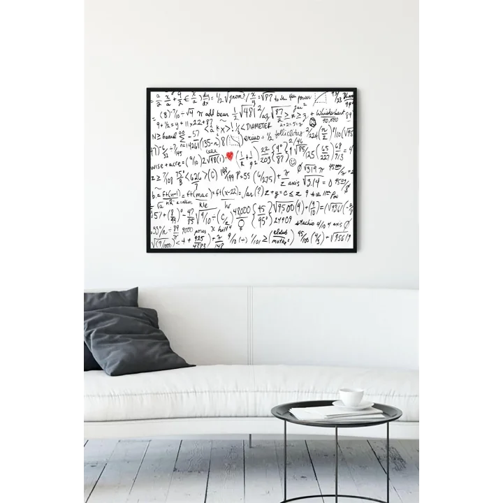 (pster11044) Matematik Formüller Eğitim Çerçeveli Tablo (50x70cm)