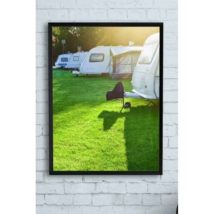 (pster11512) Karavan Araba Çerçeveli Tablo (30 X 40cm)