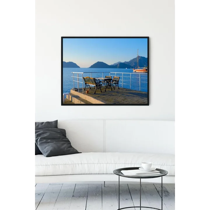 (pster12125) Marmaris Manzara Çerçeveli Tablo (40x50cm)