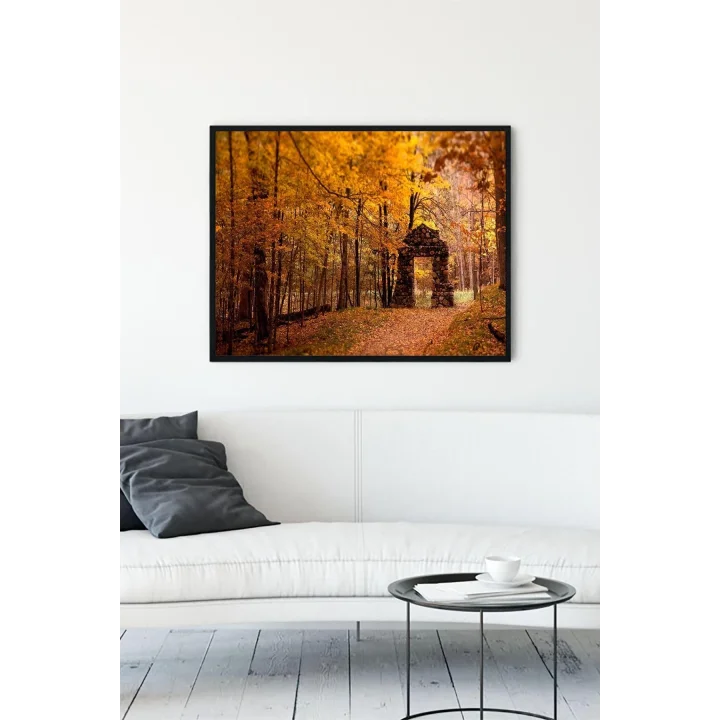 (pster12263) Sonbahar Manzara Çerçeveli Tablo 2 (30 X 40cm)