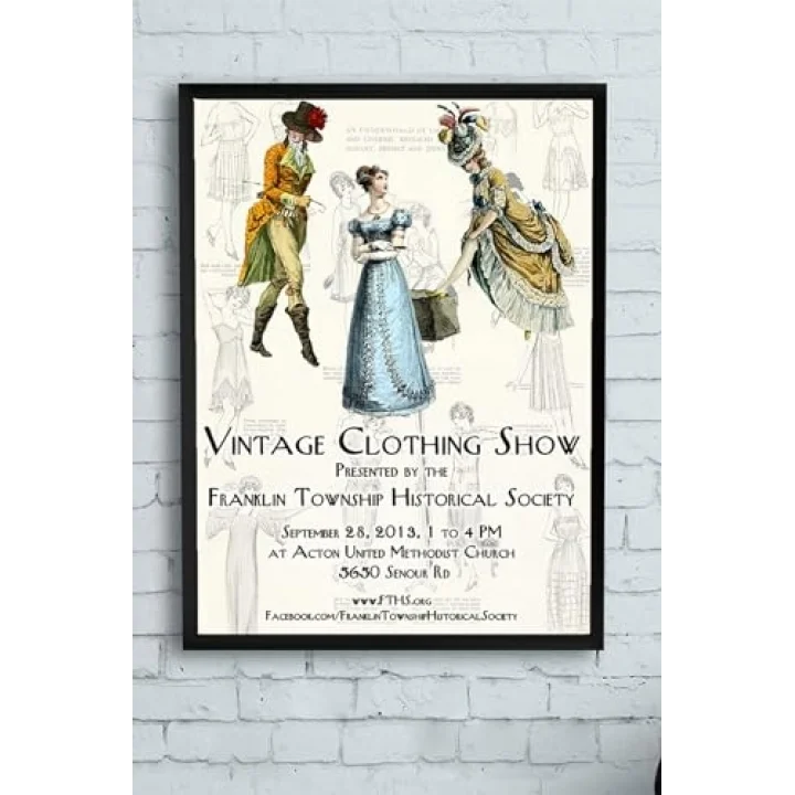 (pster12368) Moda Vintage Çerçeveli Tablo (50x70cm)