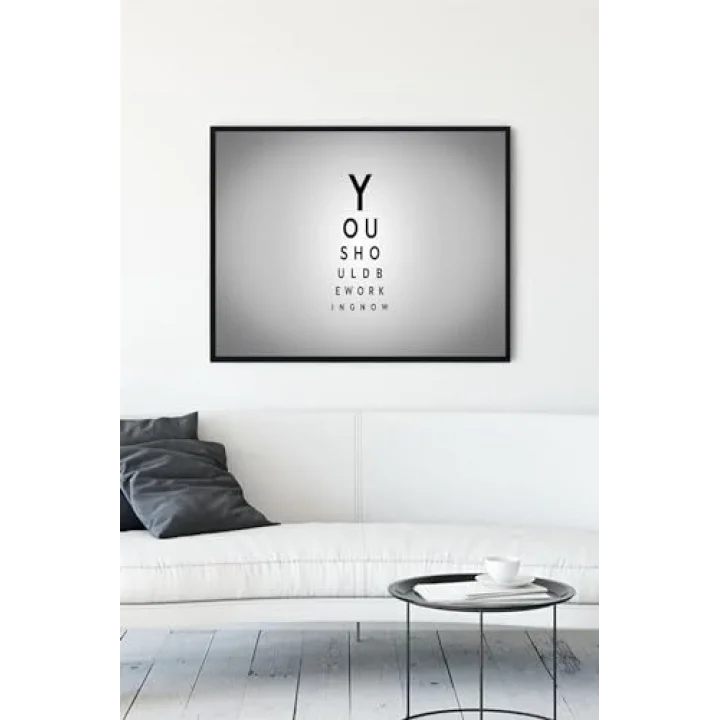 (pster12449) Çalışmalısın Girişimcilik Çerçeveli Tablo (30 X 40cm)