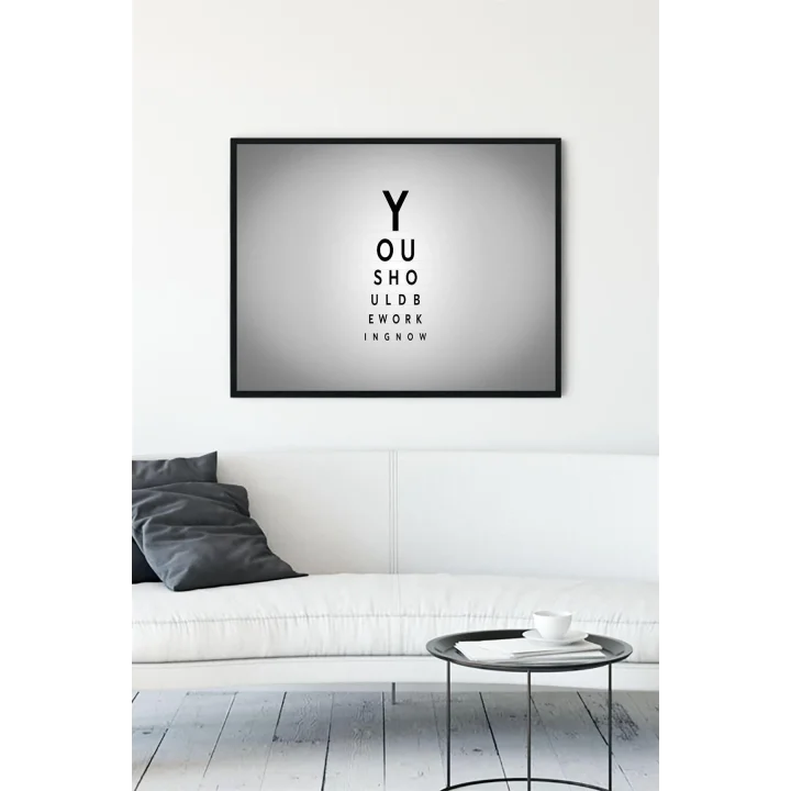 (pster12449) Çalışmalısın Girişimcilik Çerçeveli Tablo (30 X 40cm)