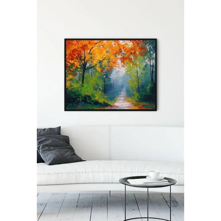 (pster12897) Orman Sanatsal Çerçeveli Tablo (21x30cm)