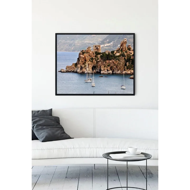 (pster13257) Sicilya Manzara Çerçeveli Tablo (21x30cm)