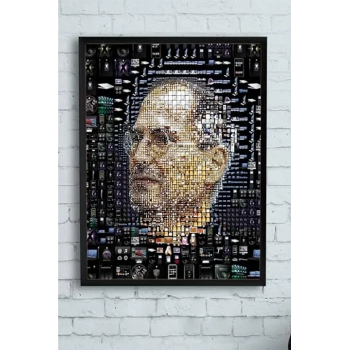 (pster13398) Apple Mozaik Girişimcilik Çerçeveli Tablo 2 (50x70cm)