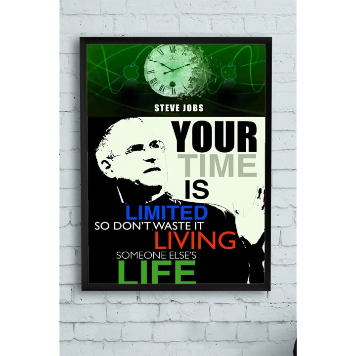 (pster13562) Your Time Girişimcilik Çerçeveli Tablo (50x70cm)