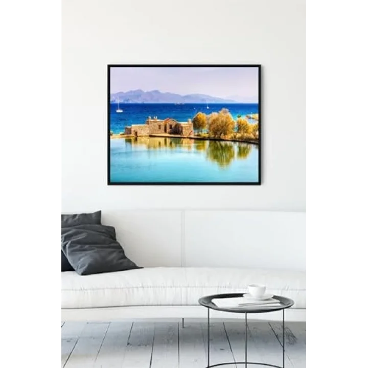 (pster13692) Datça Manzara Çerçeveli Tablo (40x50cm)