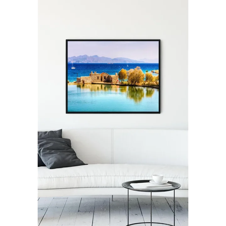 (pster13692) Datça Manzara Çerçeveli Tablo (40x50cm)