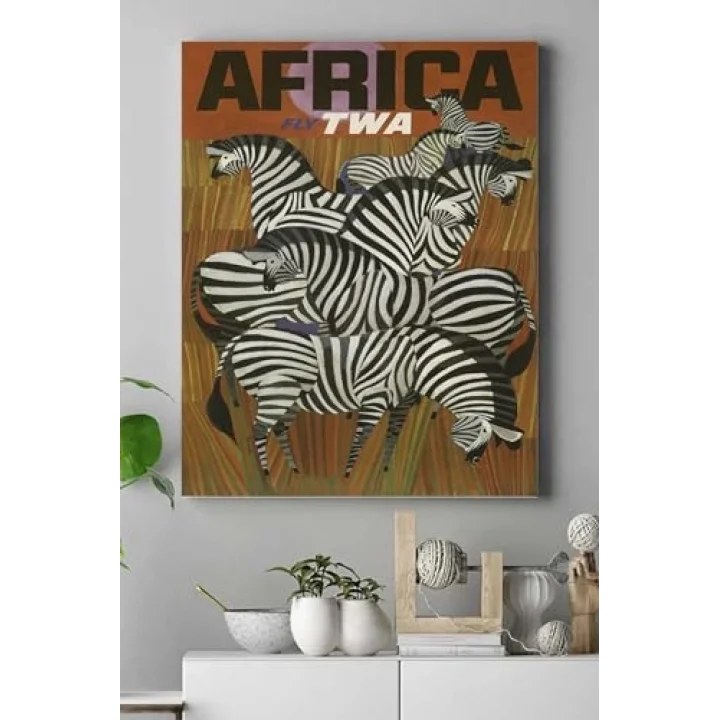(pster14923) Afrika Vintage Kanvas Tablo 21 x 30