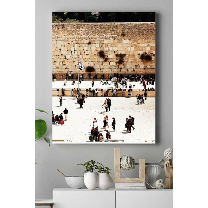 (pster14931) Ağlama Duvarı Kutsal Mekan Kanvas Tablo 50 x 70
