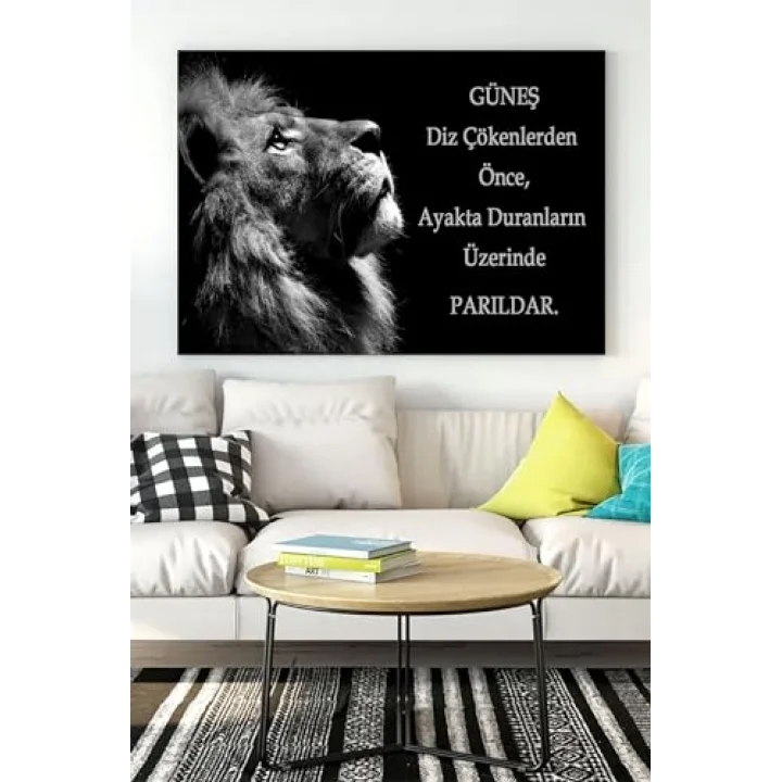 (pster15001) Aslan Girişimcilik Kanvas Tablo 4 40 x 60