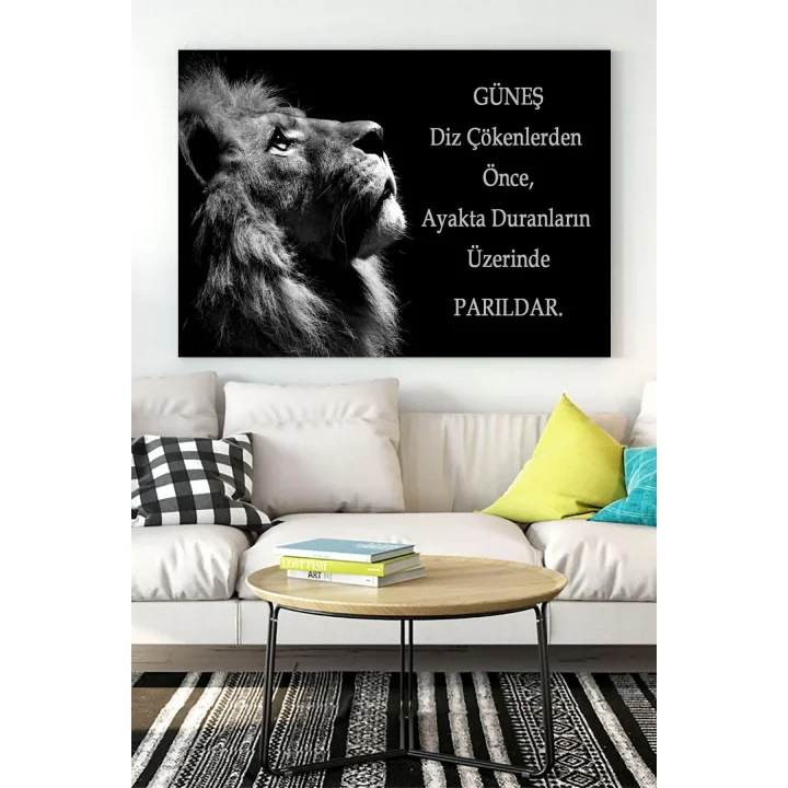 (pster15001) Aslan Girişimcilik Kanvas Tablo 4 40 x 60