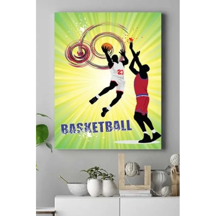 (pster15161) Basketbol Kanvas Tablo 30 x 40