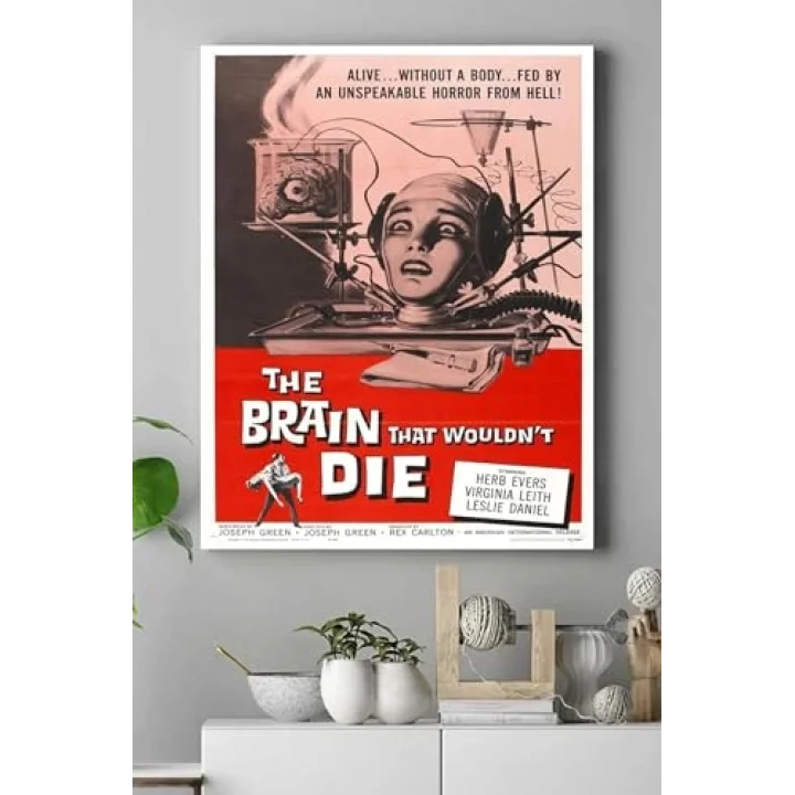(pster15416) Brain That Wouldnt Die Bilimsel Kanvas Tablo 21 x 30