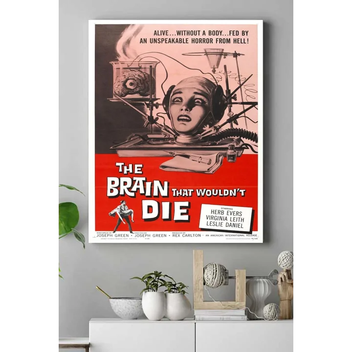 (pster15416) Brain That Wouldnt Die Bilimsel Kanvas Tablo 21 x 30