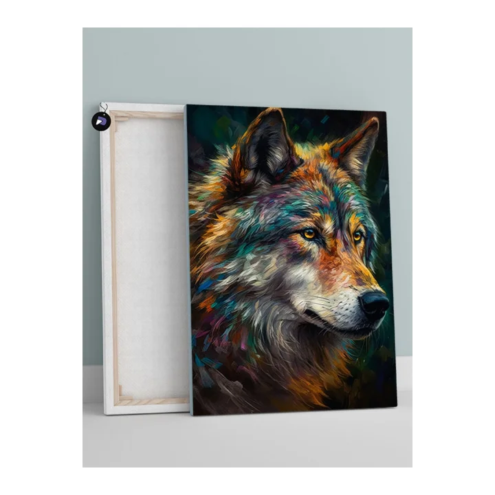 (pster1554) Asil Kurt Hayvan Kanvas Tablo 50 x 70