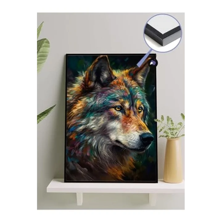 (pster1554) Asil Kurt Hayvan Kanvas Tablo 50 x 70