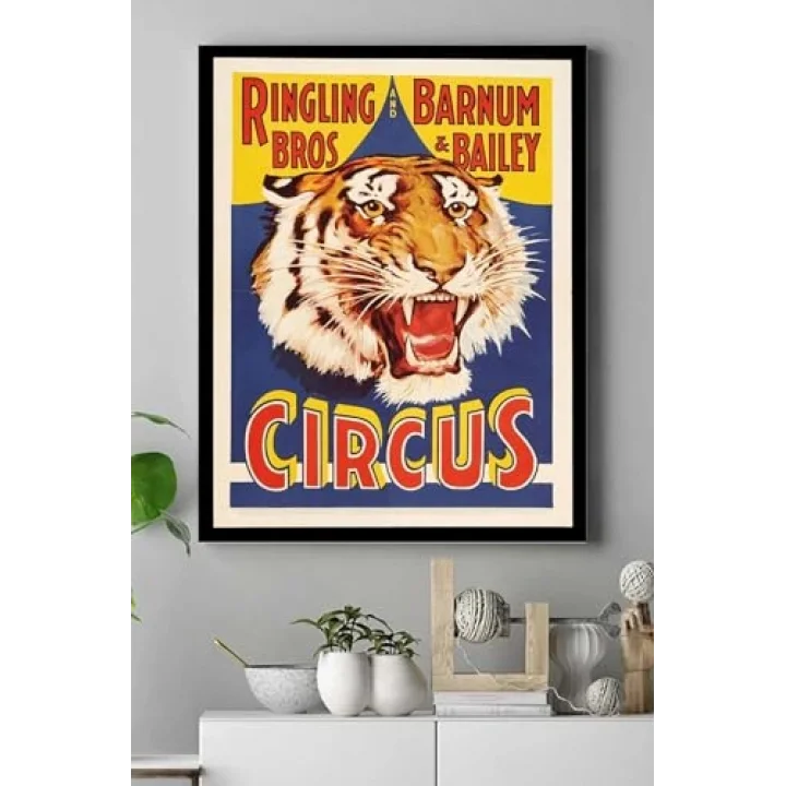 (pster15605) Circus Vintage Kanvas Tablo 40 x 60