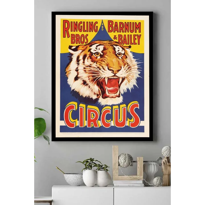 (pster15605) Circus Vintage Kanvas Tablo 40 x 60