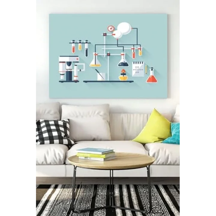 (pster15668) Deney Bilimsel Kanvas Tablo 40 x 60