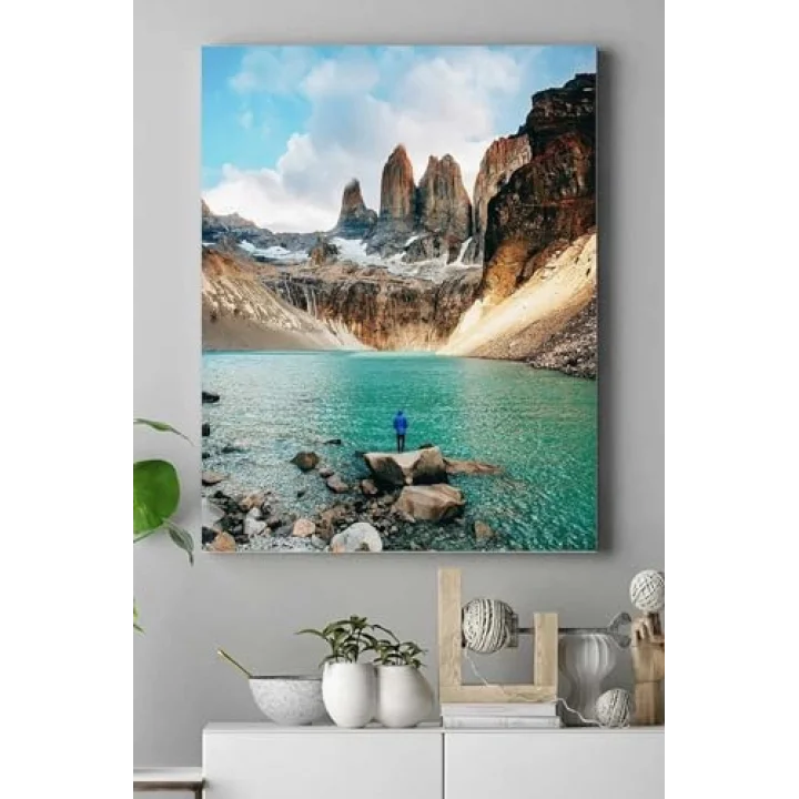 (pster15817) Dağ Doğa Manzara Kanvas Tablo 40 x 60